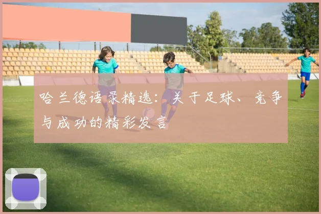 哈兰德语录精选:关于足球、竞争与成功的精彩发言
